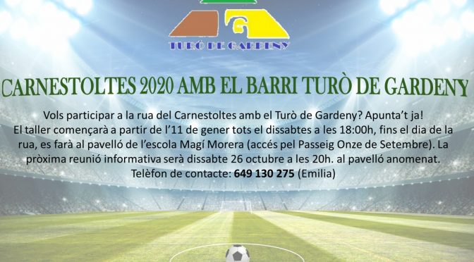 CARNESTOLTES 2020 AMB EL BARRI TURÓ DE GARDENY