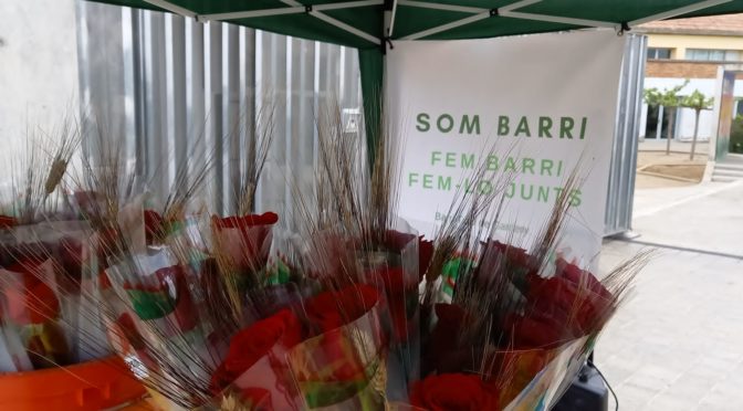 Celebracio de Sant Jordi al barri Turo de Gardeny