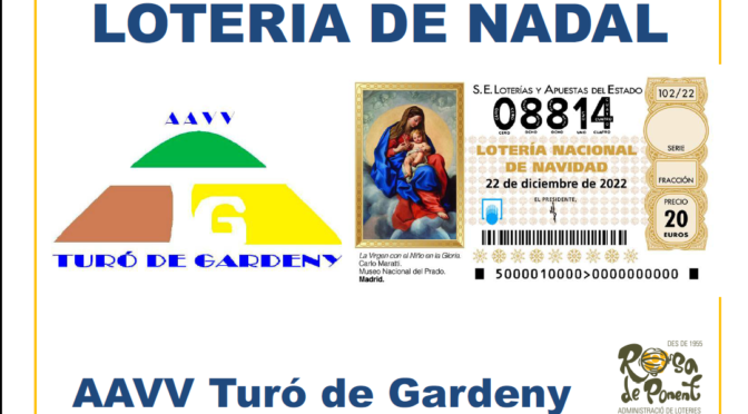 LOTERIA DE NADAL NO ET QUEDIS SENSE LOTERIA DE NADAL