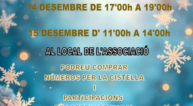 Vine i animat a fer Manualitats de Nadal!!            #FemBarriFemTuróDeGardeny